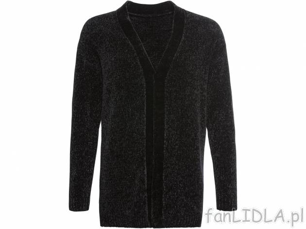 Kardigan z szenili Esmara, cena 39,99 PLN 
- rozmiary: XS-L
- elegancki, klasyczny ...