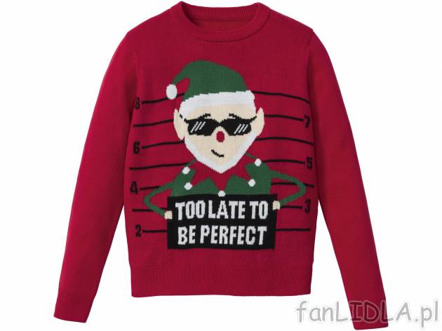 Sweter młodzieżowy z motywem świątecznym Pepperts, cena 27,99 PLN 
- rozmiary: ...