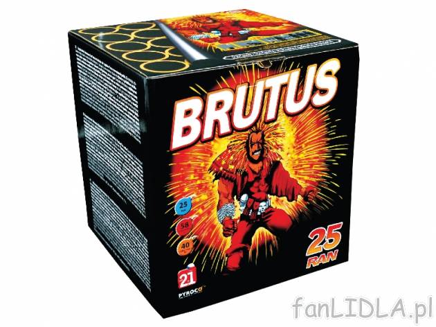 Bateria 25-strzałowa „Brutus” , cena 169,00 PLN za 1 opak. 
- Kaliber aż ...
