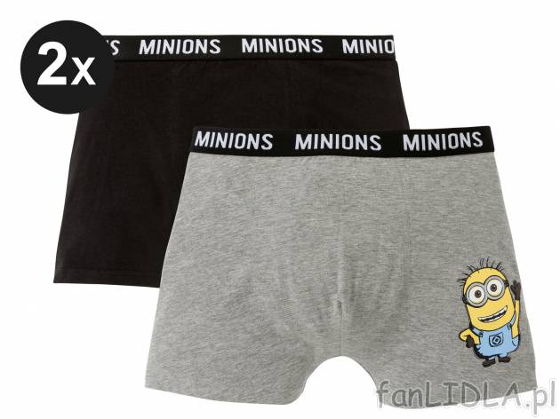 Bokserki, 2 pary Oeko Tex, cena 29,99 PLN 
- 95% bawełny, 5% elastanu (LYCRA®)
- ...