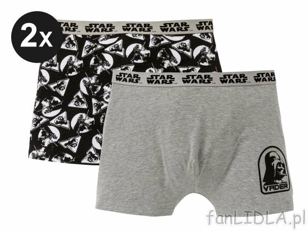 Bokserki, 2 pary Oeko Tex, cena 29,99 PLN 
- 95% bawełny, 5% elastanu (LYCRA®)
- ...