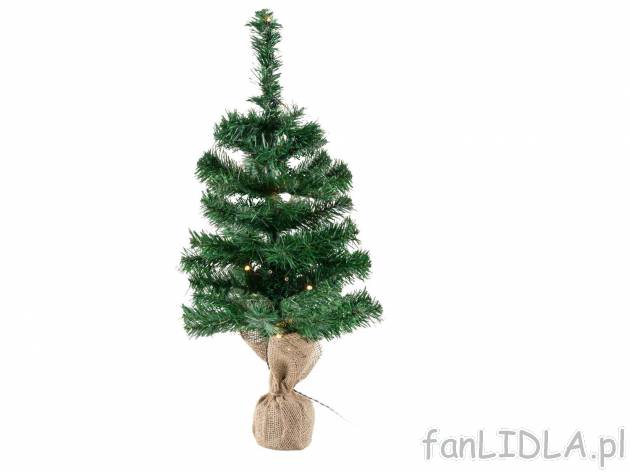 Choinka z diodami LED, 60 cm Melinera, cena 24,99 PLN 
- 15 diod o ciepłym białym ...