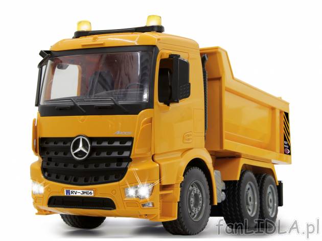 Zdalnie sterowany pojazd budowlany , cena 149,00 PLN 
wywrotka 
- 37 x 15 x 19 ...