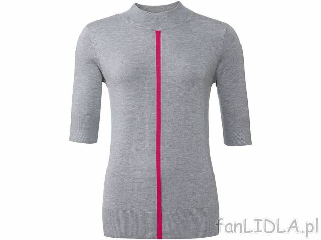 Sweter dzianinowy z półgolfem Esmara, cena 29,99 PLN 
- 83% wiskozy (LENZING&trade; ...