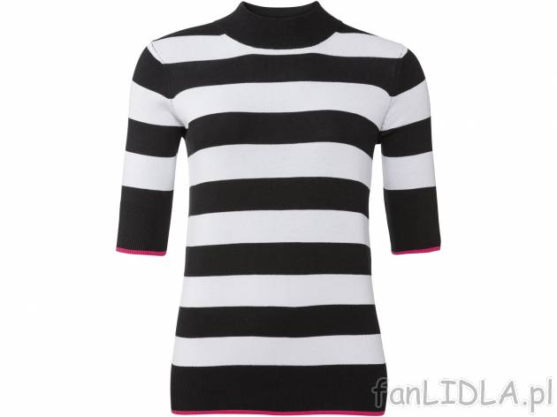 Sweter dzianinowy z półgolfem Esmara, cena 29,99 PLN 
- 83% wiskozy (LENZING&trade; ...