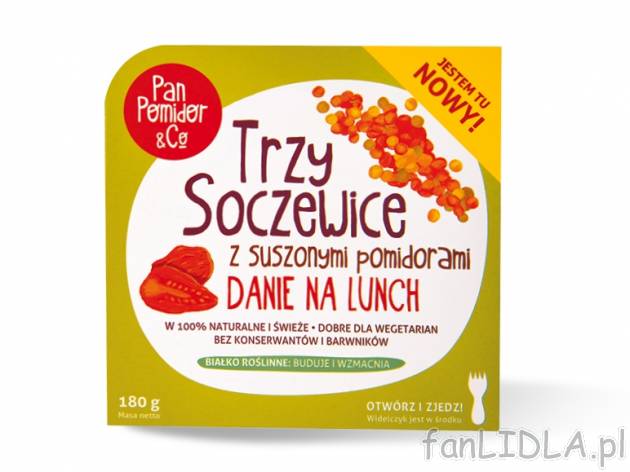 Pan Pomidor&Co. Sałatki z kaszą , cena 5,00 PLN za 180 g/1 opak., 100 g=3,33 PLN.