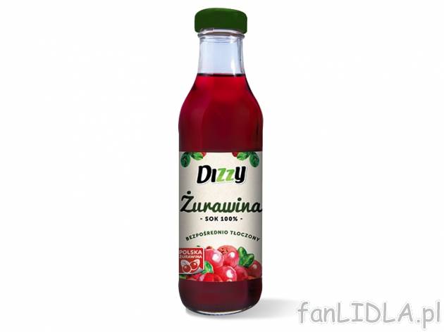 Sok żurawina , cena 5,00 PLN za 250 ml/1 but., 100 ml=2,40 PLN.