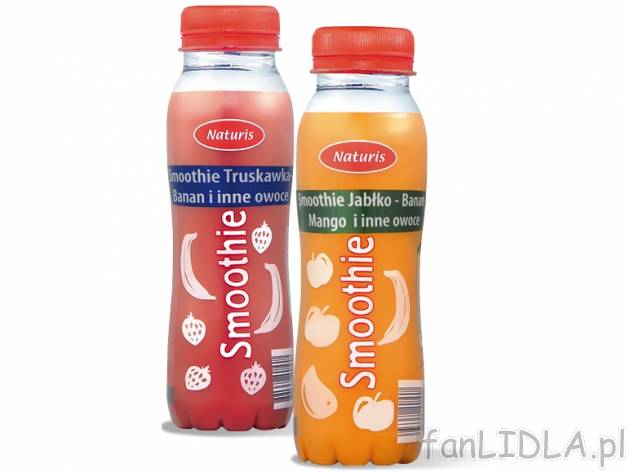 Naturis Napój owocowy Smoothie , cena 2,00 PLN za 250 ml/1 opak., 100 ml=1,00 PLN.