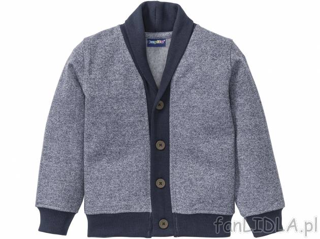 Bluza zapinana na guziki Lupilu, cena 29,99 PLN 
- rozmiary: 86-116
- modne łaty ...