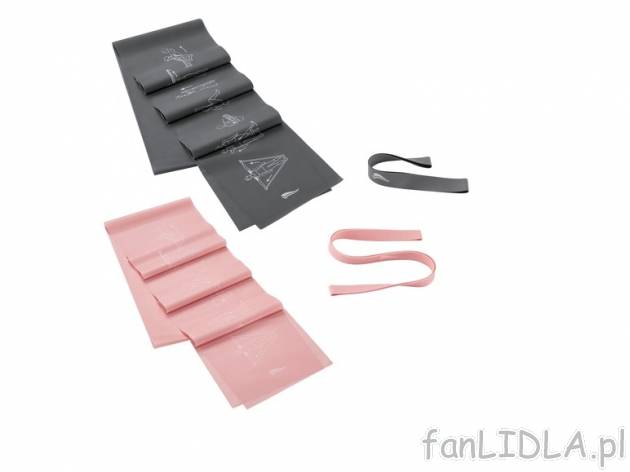Komplet 4 taśm fitness , cena 27,99 PLN za 1 zestaw 
- efektywny trening całego ...
