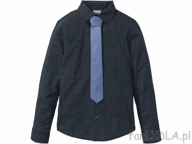 Koszula chłopięca z krawatem Pepperts, cena 29,99 PLN 
- koszula: 100% bawełny, ...