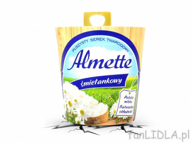 Almette Serek , cena 2,00 PLN za 150 g/1 opak., 100 g=1,86 PLN.
