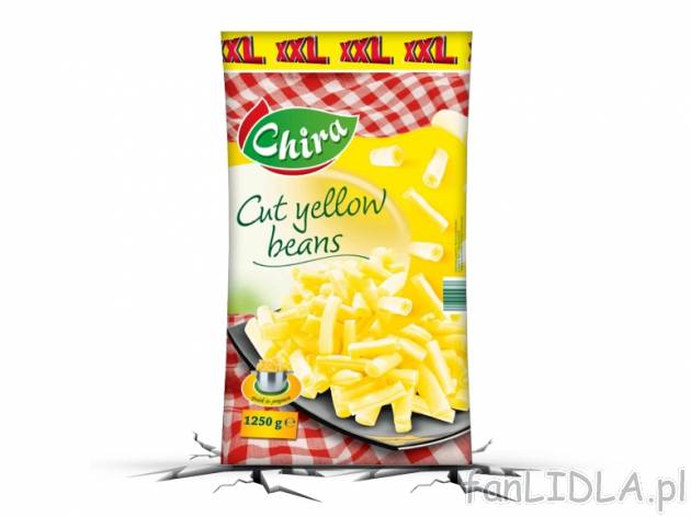 Chira Fasolka szparagowa , cena 5,00 PLN za 1250 g/1 opak., 1 kg=4,79 PLN.