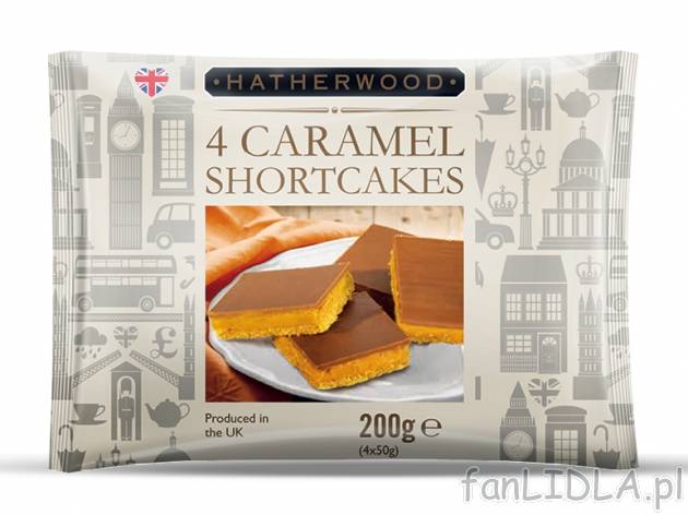 Hatherwood Ciastka czekoladowo-karmelowe , cena 4,00 PLN za 200 g/1 opak., 100 g=2,50 ...