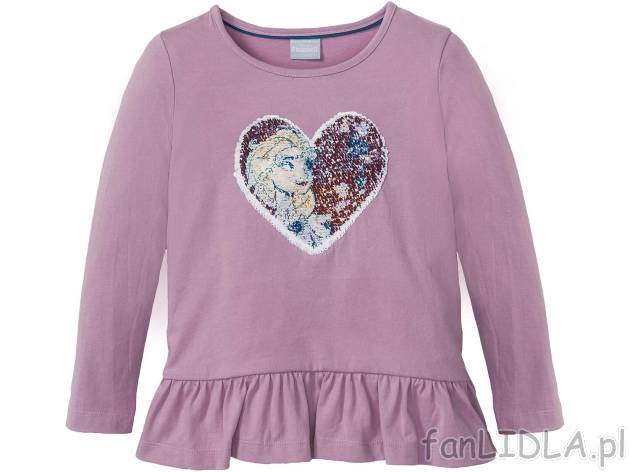 Bluzka z dwustronnymi cekinami Frozen II, cena 24,99 PLN 
- 100% bawełny
- rozmiary: ...