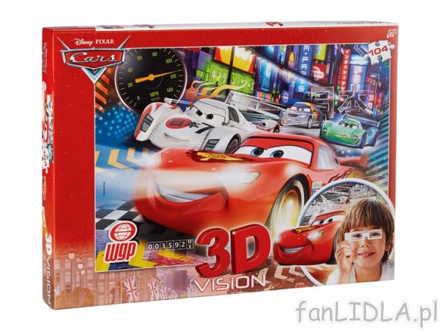 Puzzle , cena 12,99 PLN za 1 opak. 
- 250 lub 104 elementy
- 104 elementy z okularami ...