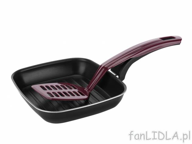 Aluminiowa patelnia grillowa 18 x 20 cm Ernesto, cena 24,99 PLN 
- grubość dna: ...