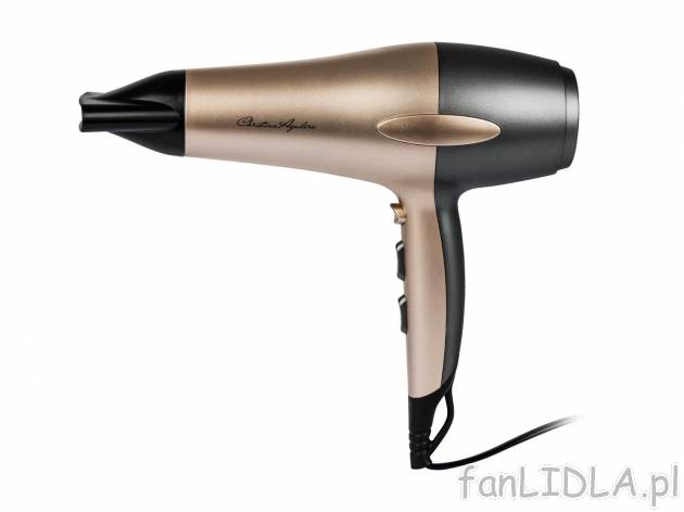 Suszarka do włosów z jonizacją 2200 W , cena 69,90 PLN 
- 3 stopnie grzania, ...