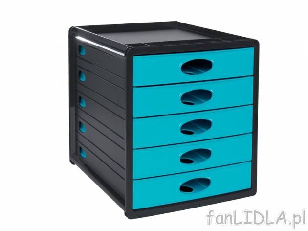 Pudełko z 5 szufladami United Office, cena 59,90 PLN za 1 szt. 
- 33,5 x 32 x 28,5 ...