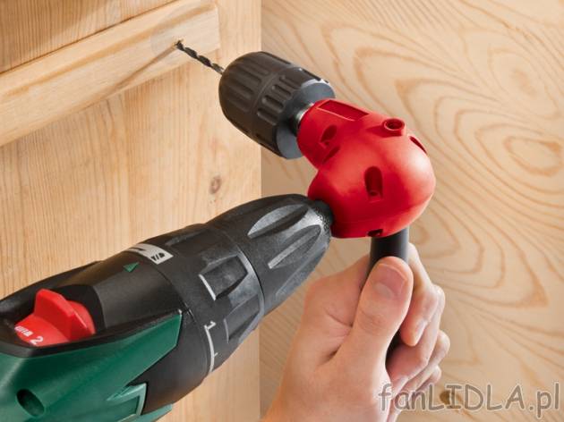 Nasadka kątowa Powerfix, cena 27,99 PLN za 1 szt. 
- do łatwego wiercenia i wkręcania ...