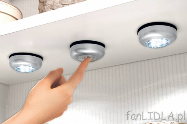 Komplet lampek LED cena 19,99PLN za 3 szt.
- cena za 3 sztuki
- 6 bardzo jasnych, ...