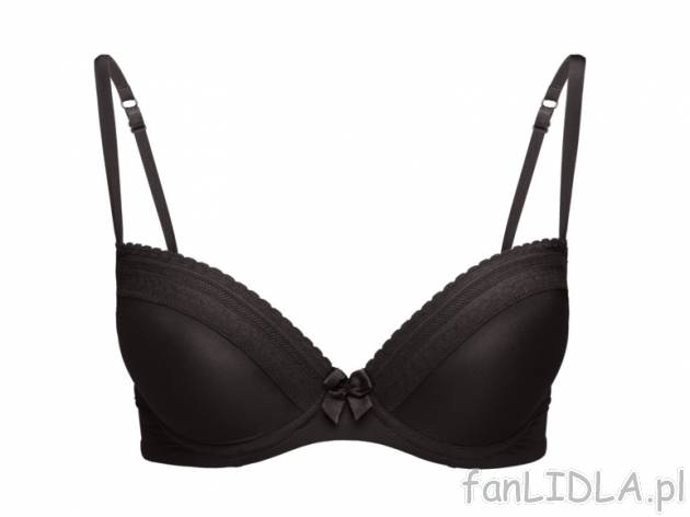 Biustonosz push-up Esmara, cena 22,99 PLN za 1 szt. 
- regulowane ramiączka 
- ...