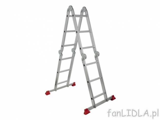 Aluminiowa drabina wielofunkcyjna 3 w 1 Powerfix, cena 329,00 PLN za 1 szt. 
- 6 ...