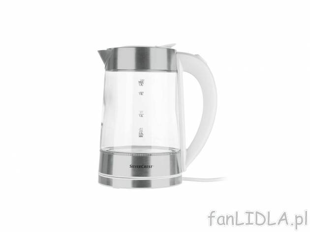 Szklany czajnik elektryczny 2400 W Silverscrest Kitchen Tools, cena 69,90 PLN 
2 ...