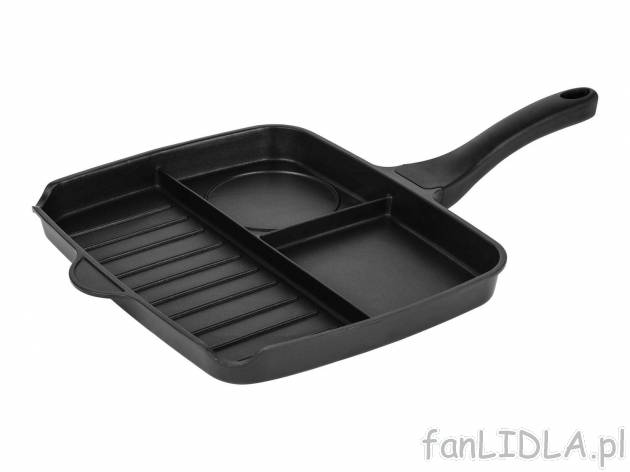 Patelnia grillowa dzielona Ernesto, cena 69,90 PLN 
- przeznaczona do wszystkich ...