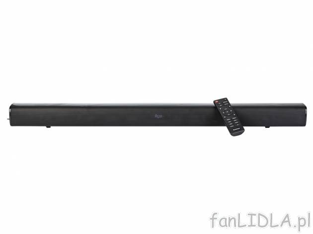 Głośnik stereo soundbar z Bluetooth® Silvercrest, cena 299,00 PLN 
- system ...