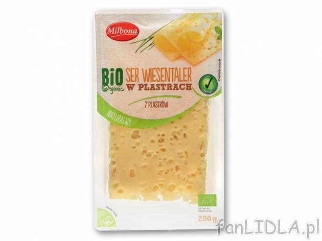 Milbona Bio-Ser Wiesentaler , cena 5,00 PLN za 200 g/1 opak., 100 g=3,00 PLN.