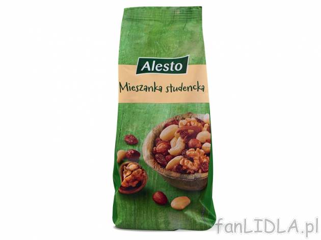 Alesto Mieszanka studencka , cena 6,00 PLN za 200 g/1 opak., 100 g=3,50 PLN.