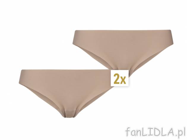 Majtki, 2 pary* Esmara Lingerie, cena 9,99 PLN 
3 kolory do wyboru 
- cięte laserowo, ...