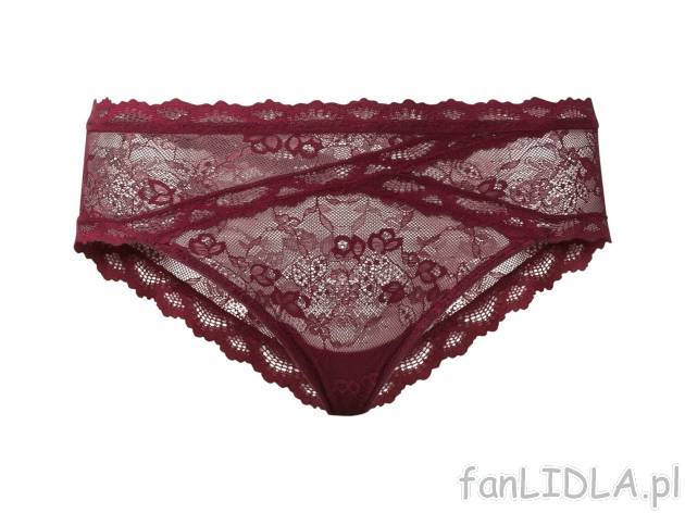 Majtki brazyliany z koronką, 2 pary* Esmara Lingerie, cena 11,99 PLN 
3 kolory ...