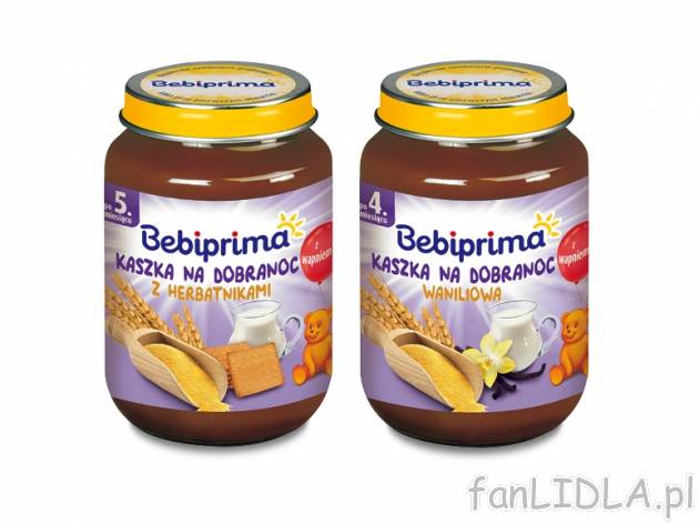 Bebiprima Kaszka na dobranoc , cena 2,00 PLN za 190 g/1 opak., 100 g=1,57 PLN. 
* ...