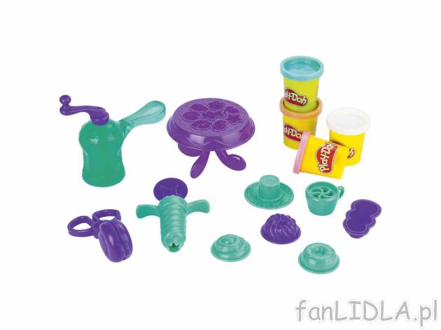 Ciastolina z akcesoriami Play-Doh, cena 44,99 PLN 
- w zestawie: 4 opakowania ciastoliny ...