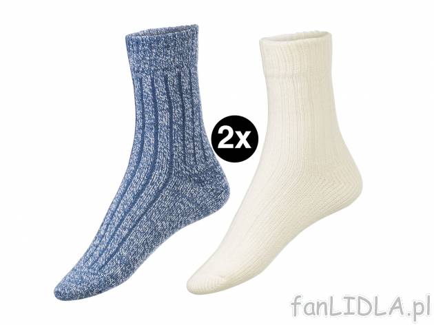 Skarpety damskie, 2 pary Esmara, cena 9,99 PLN 
2 zestawy do wyboru 
- rozmiary: ...
