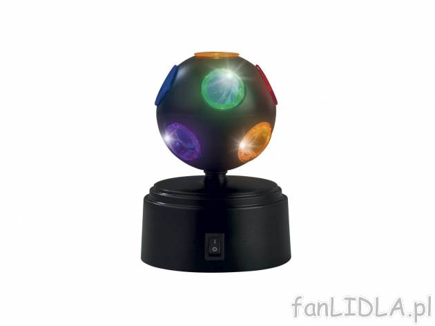 Wirująca lampa LED Livarno, cena 22,99 PLN 
- w zestawie baterie
- wirujący, ...