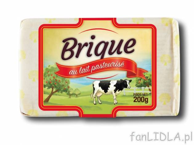 Ser pleśniowy Brique , cena 5,00 PLN za 200 g/1 opak., 100 g=3,00 PLN.