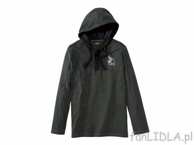 Bluza Livergy, cena 34,99 PLN za 1 szt. 
- z kapturem 
- z listwą z guzikami ...