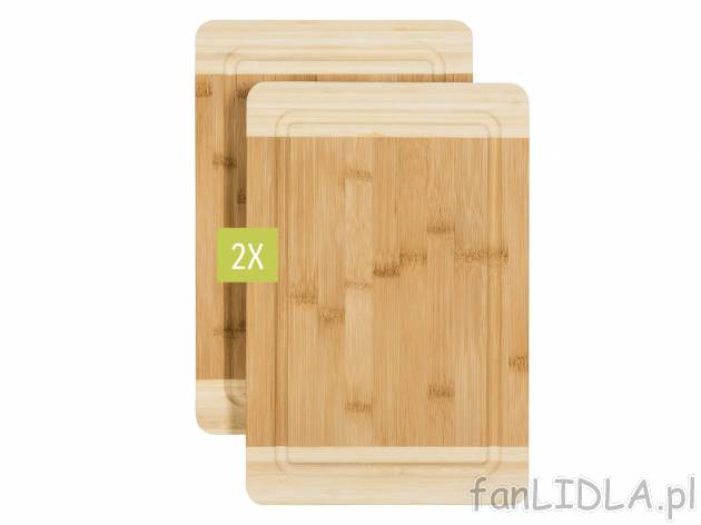 Zestaw desek, 2 szt. Ernesto, cena 24,99 PLN 
- z drewna bambusowego
- 30 x 20 ...