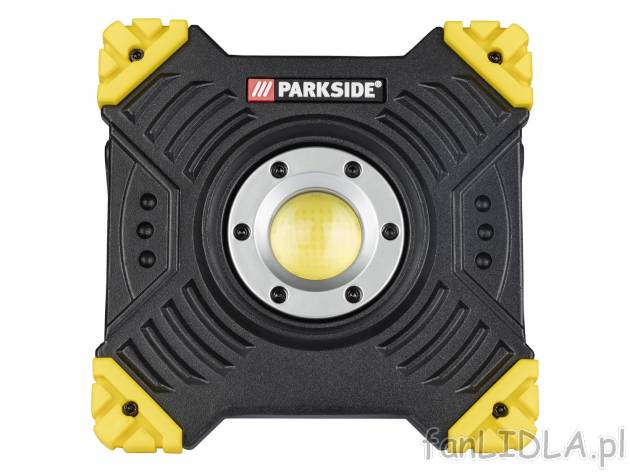 Przenośna akumulatorowa lampa robocza LED Parkside, cena 99,00 PLN 
- 4 tryby ...