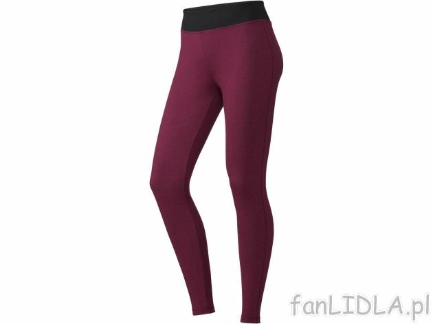 Legginsy sportowe Crivit, cena 19,99 PLN 
damskie 
- rozmiary: S-L
- szeroki pas ...
