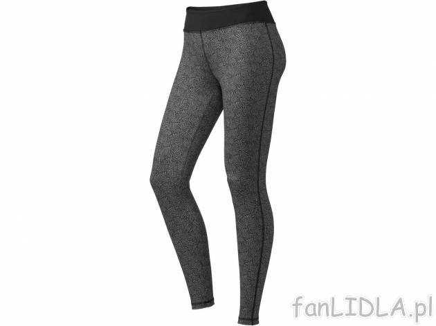 Legginsy sportowe Crivit, cena 19,99 PLN 
damskie 
- rozmiary: S-L
- szeroki pas ...