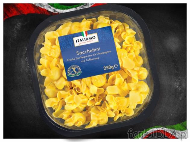 Makarony nadziewane , cena 3,99 PLN za 250 g, 100g=1,60 PLN. 
- Delikatne pierozki ...