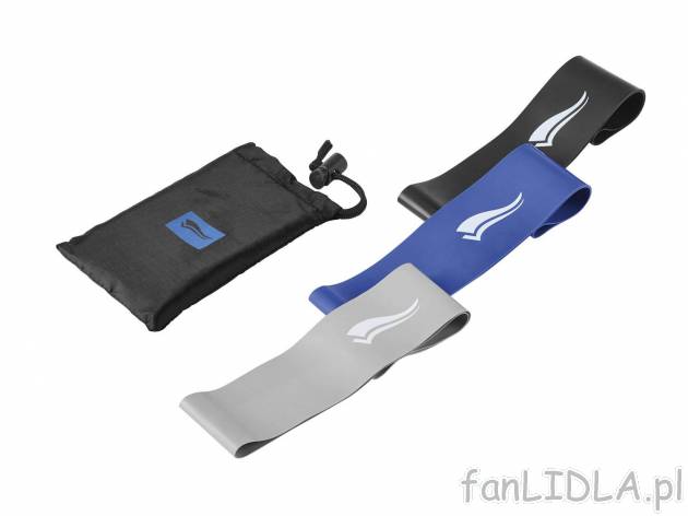 Akcesoria do ćwiczeń Crivit, cena 14,99 PLN 
zestaw 3 taśm fitness 
- do ćwiczeń ...