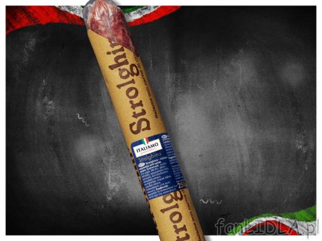 Salami Strolghino , cena 9,99 PLN za 250 g, 100g=4,00 PLN. 
- Pełne w smaku i ...