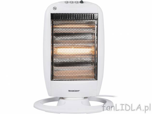 Grzejnik halogenowy 1200 W Silvercrest, cena 74,90 PLN 
- 3 poziomy grzania: 400 ...