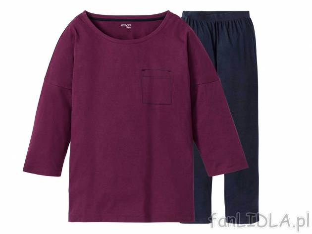Piżama damska z bawełny Esmara Lingerie, cena 24,99 PLN 
- 100% bawełny
- rozmiary: ...