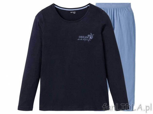 Piżama damska z bawełny Esmara Lingerie, cena 24,99 PLN 
- 100% bawełny
- rozmiary: ...